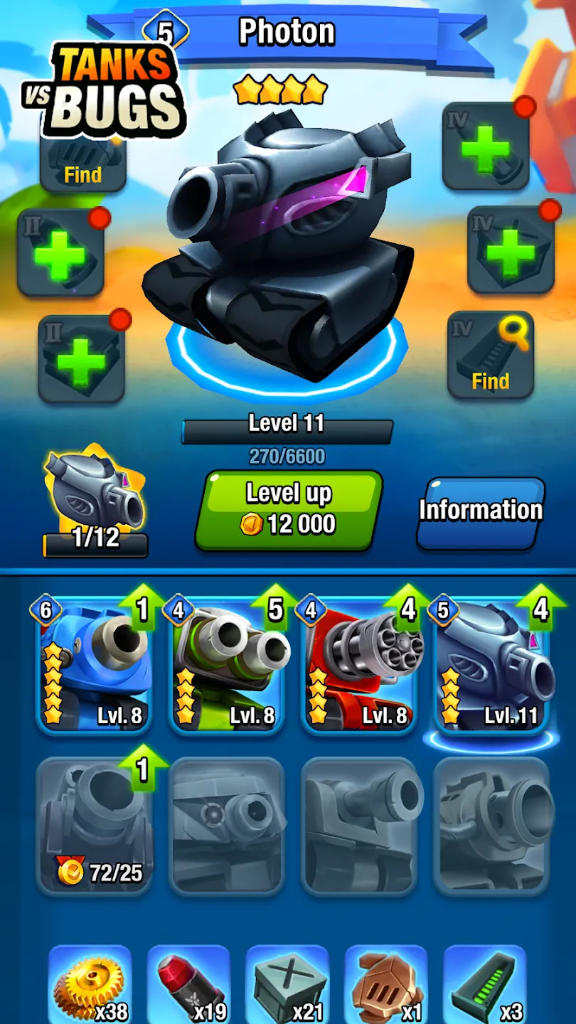 Tanks vs Bugs v1.2.9 APK Мод (Один удар) Screenshot 4 Tanks vs Bugs v1.2.9 APK Мод (Один удар) Screenshot 4