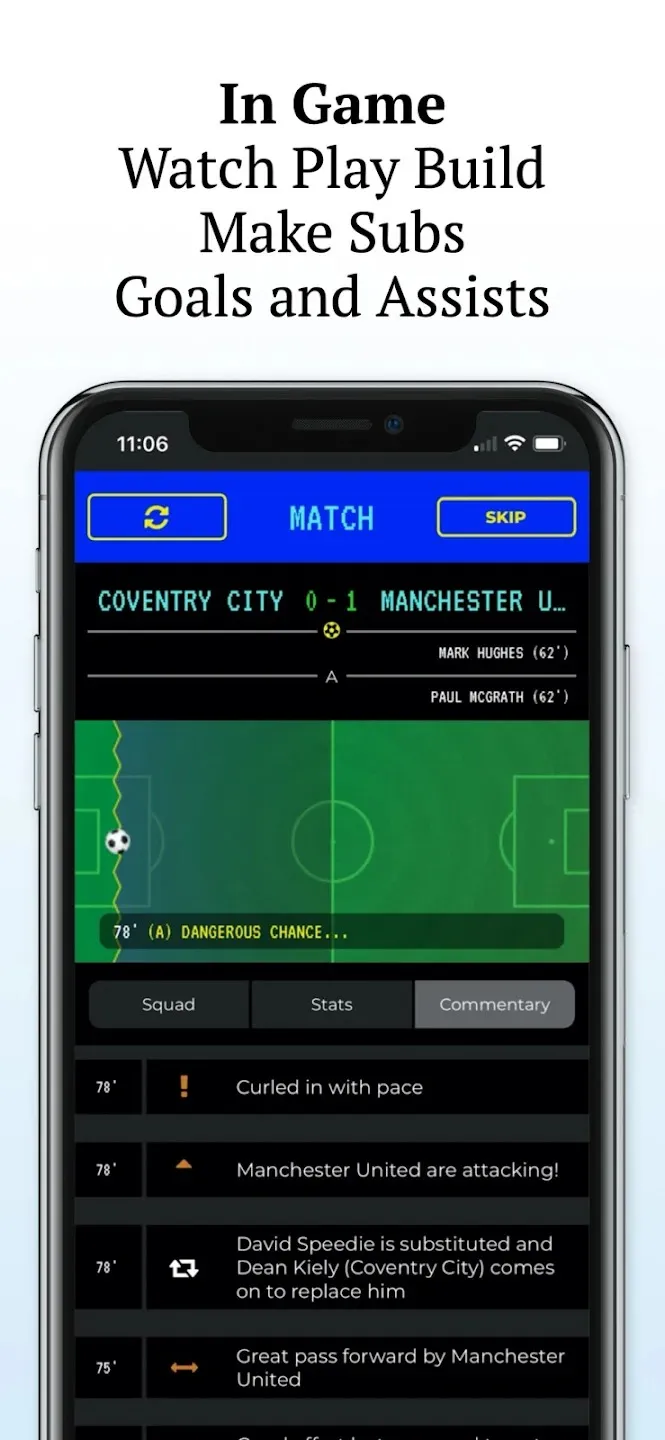 Retro Football Management [мод: много денег] Screenshot 3
