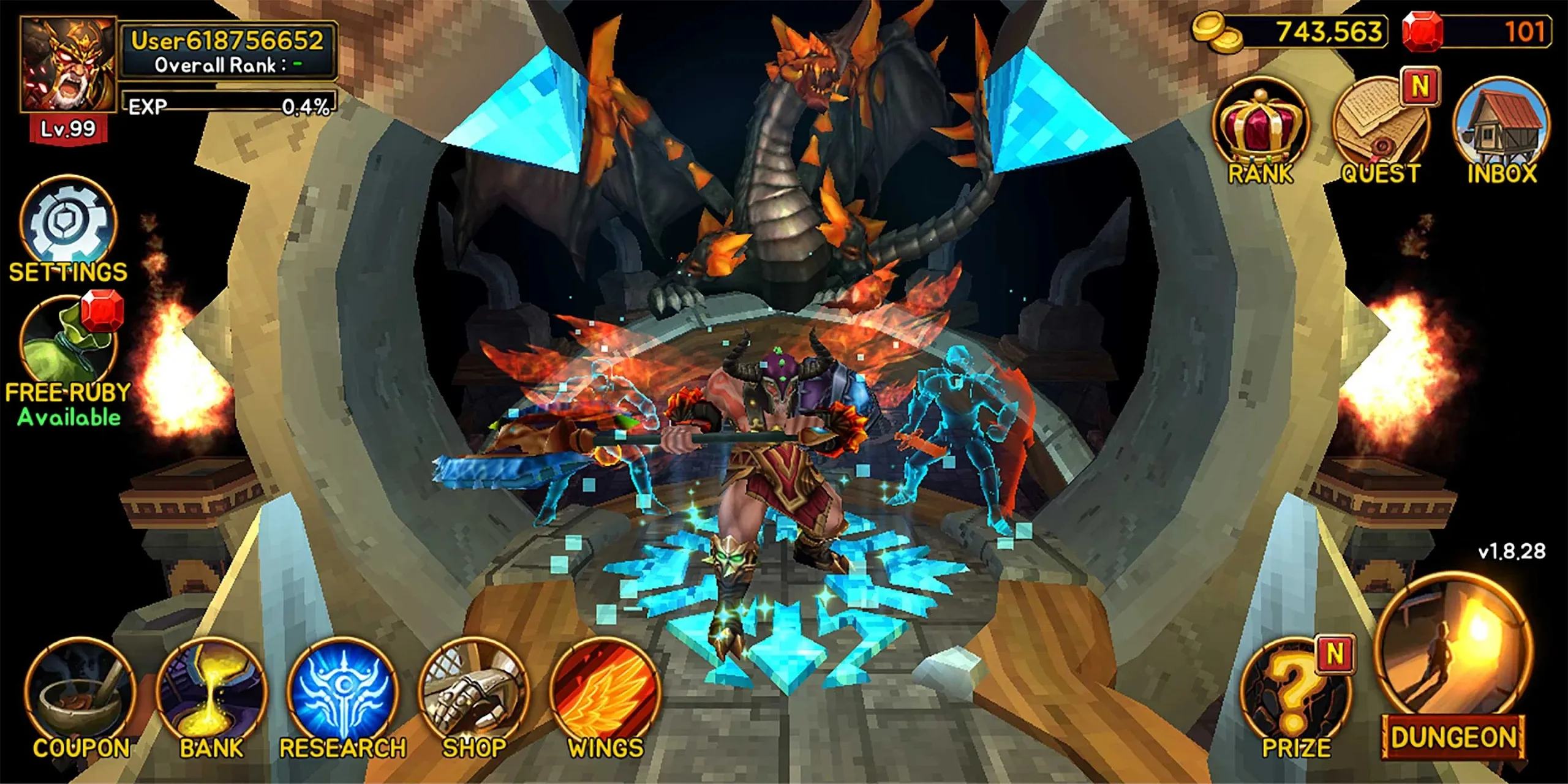 Death Dungeon : Demon Hunting RPG [мод: много денег] Screenshot 3