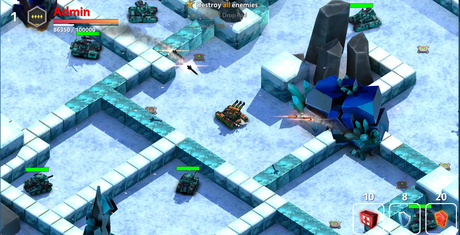 Block Tank Wars 3: Танк Шутер [мод: много денег] Screenshot 5