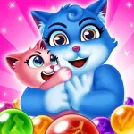 Скачать MOD Bubble Shooter: Cat Pop Island [мод: бесплатные покупки] на Андроид