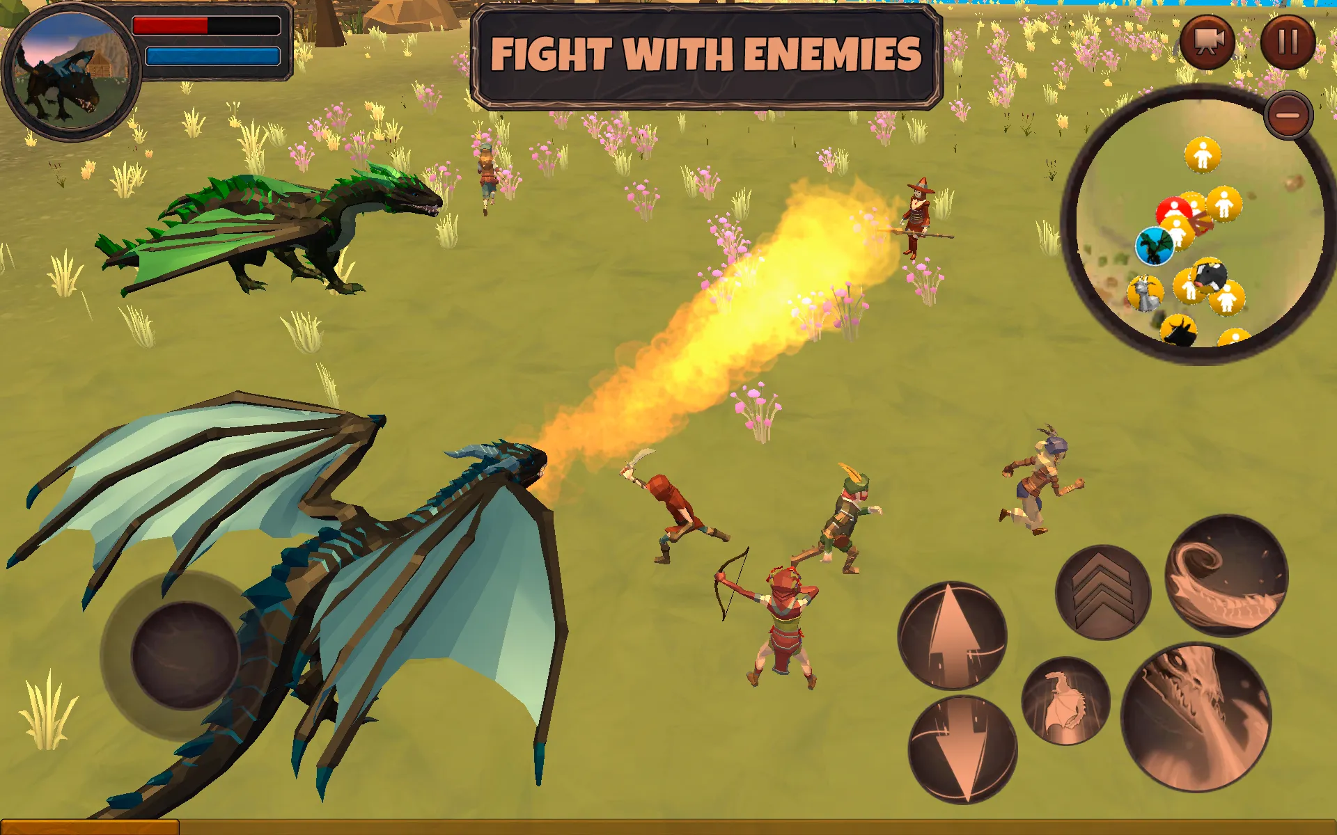 Симулятор Дракона 3D v1.1066 APK Мод (Меню, Много монет и еды) Screenshot 2