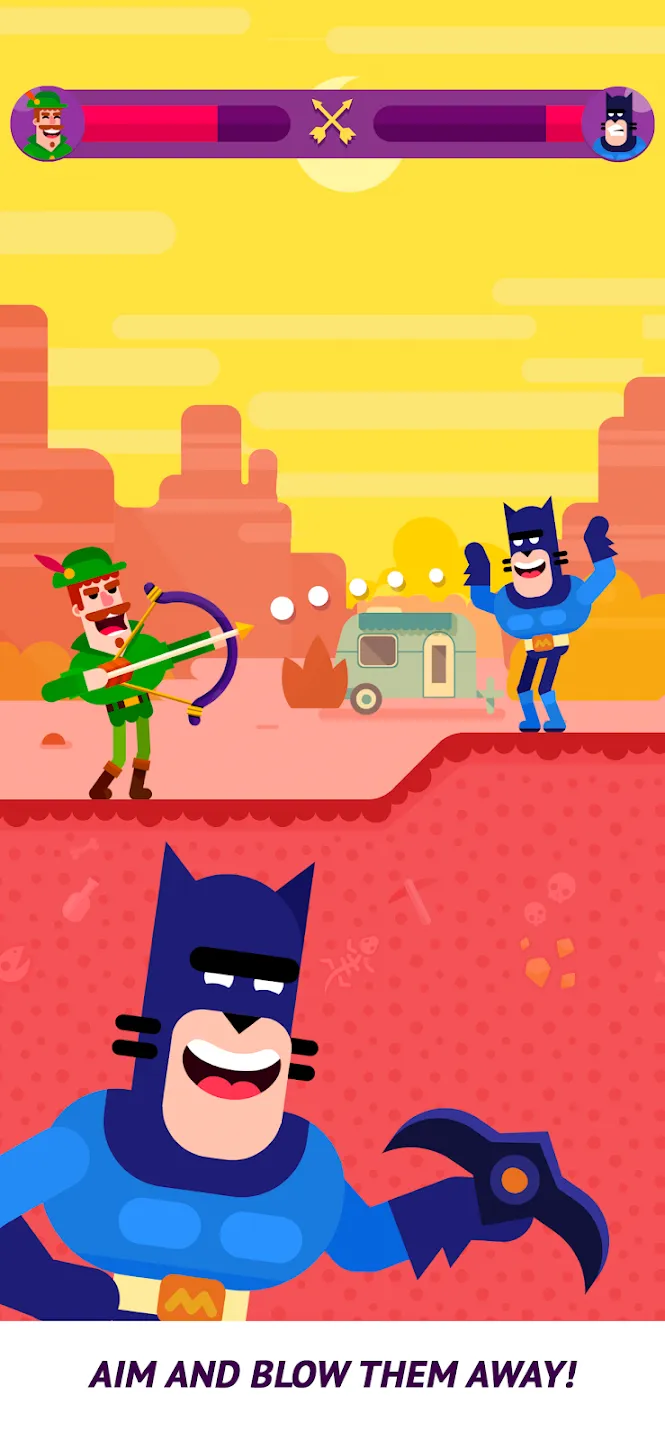 Ultimate Bowmasters v1.1.2 APK Мод (Много денег) Screenshot 1 Ultimate Bowmasters v1.1.2 APK Мод (Много денег) Screenshot 1