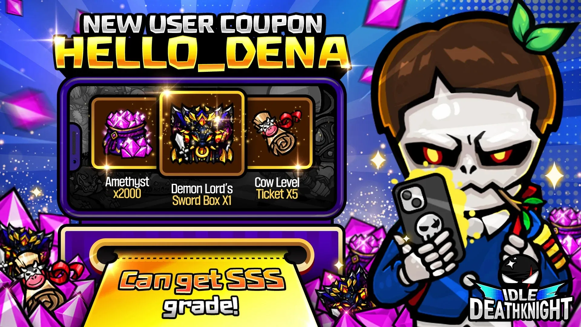 IDLE Death Knight v1.2.13099 APK Мод (Меню, Множитель урона и атаки) Screenshot 2