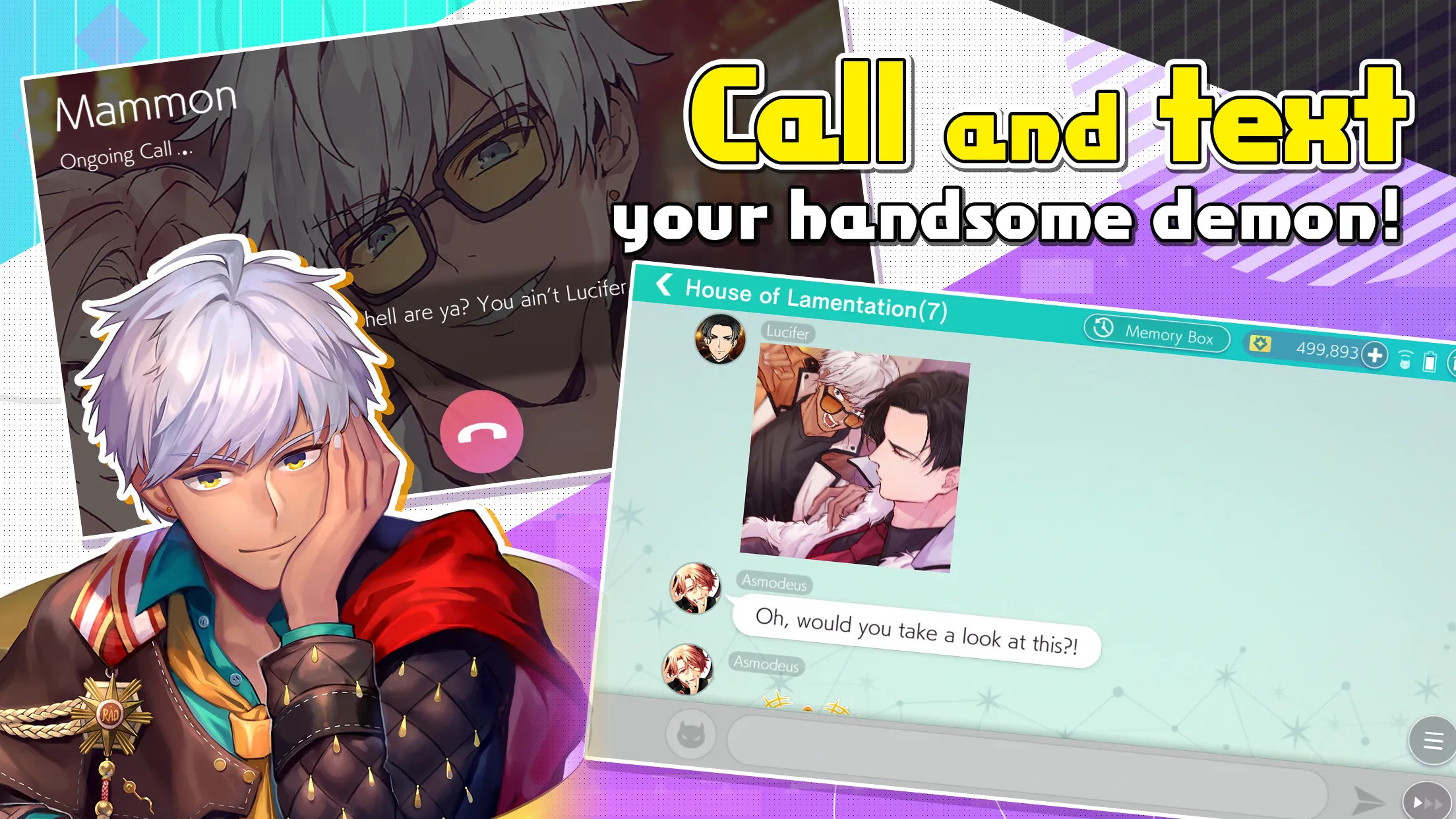 Obey Me! Anime Otome Sim v9.0.11 APK Мод (Меню, Заморозить навыки врага, Высокий урон) Screenshot 1 Obey Me! Anime Otome Sim v9.0.11 APK Мод (Меню, Заморозить навыки врага, Высокий урон) Screenshot 1