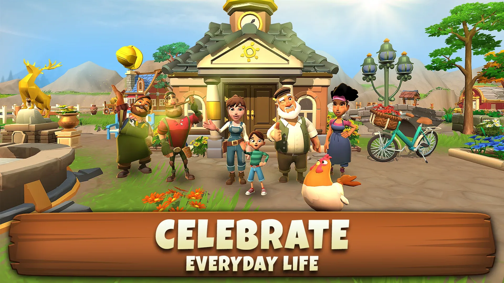 Sunrise Village v1.138.39 APK Мод (Меню, Скорость игры) Screenshot 3
