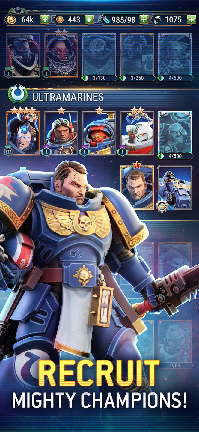 Warhammer 40,000: Tacticus v1.39.36 APK Мод (Меню, Один удар, Много денег) Screenshot 2 Warhammer 40,000: Tacticus v1.39.36 APK Мод (Меню, Один удар, Много денег) Screenshot 2