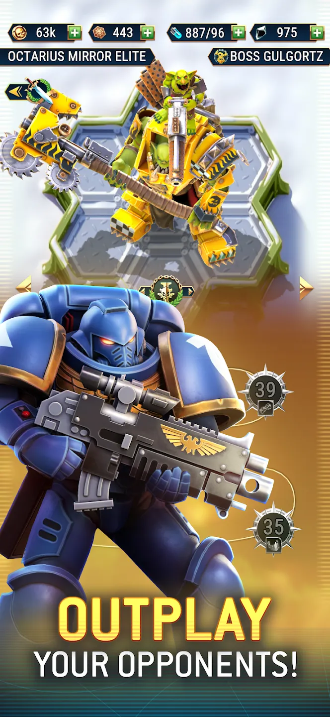 Warhammer 40,000: Tacticus v1.39.36 APK Мод (Меню, Один удар, Много денег) Screenshot 4 Warhammer 40,000: Tacticus v1.39.36 APK Мод (Меню, Один удар, Много денег) Screenshot 4