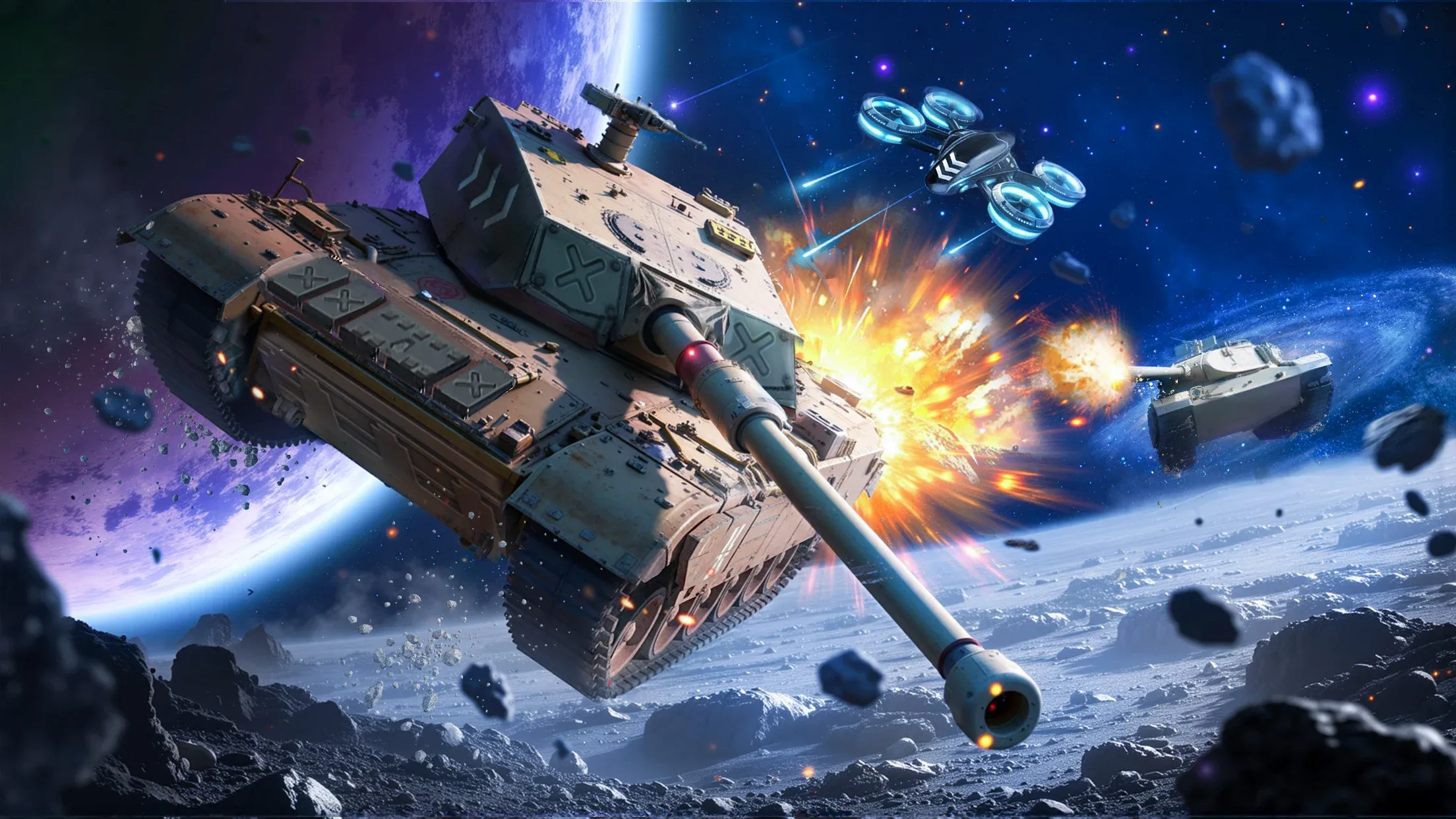 Tank Warfare: PvP Tanks Blitz v1.1.43 APK Мод (Враги на радаре) Screenshot 2