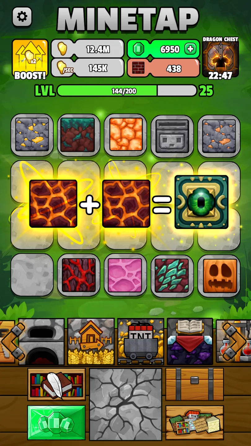 Minetap – Merge кликер v3.8.16 APK Мод (Много денег) Screenshot 1 Minetap – Merge кликер v3.8.16 APK Мод (Много денег) Screenshot 1