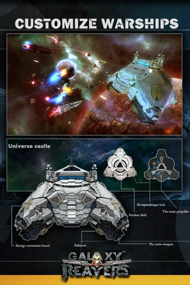 Galaxy Reavers-Space RTS [мод: много денег] Screenshot 3