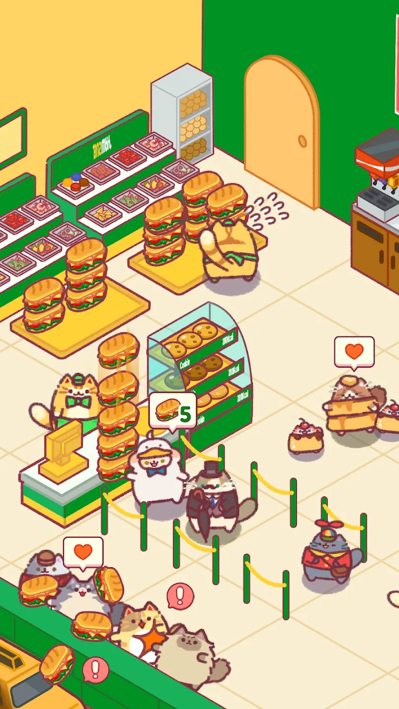 Cat Snack Bar v1.0.213 APK Мод (Меню, Много алмазов) Screenshot 2 Cat Snack Bar v1.0.213 APK Мод (Меню, Много алмазов) Screenshot 2