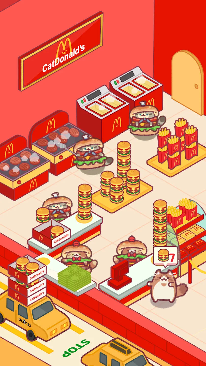Cat Snack Bar v1.0.213 APK Мод (Меню, Много алмазов) Screenshot 4 Cat Snack Bar v1.0.213 APK Мод (Меню, Много алмазов) Screenshot 4