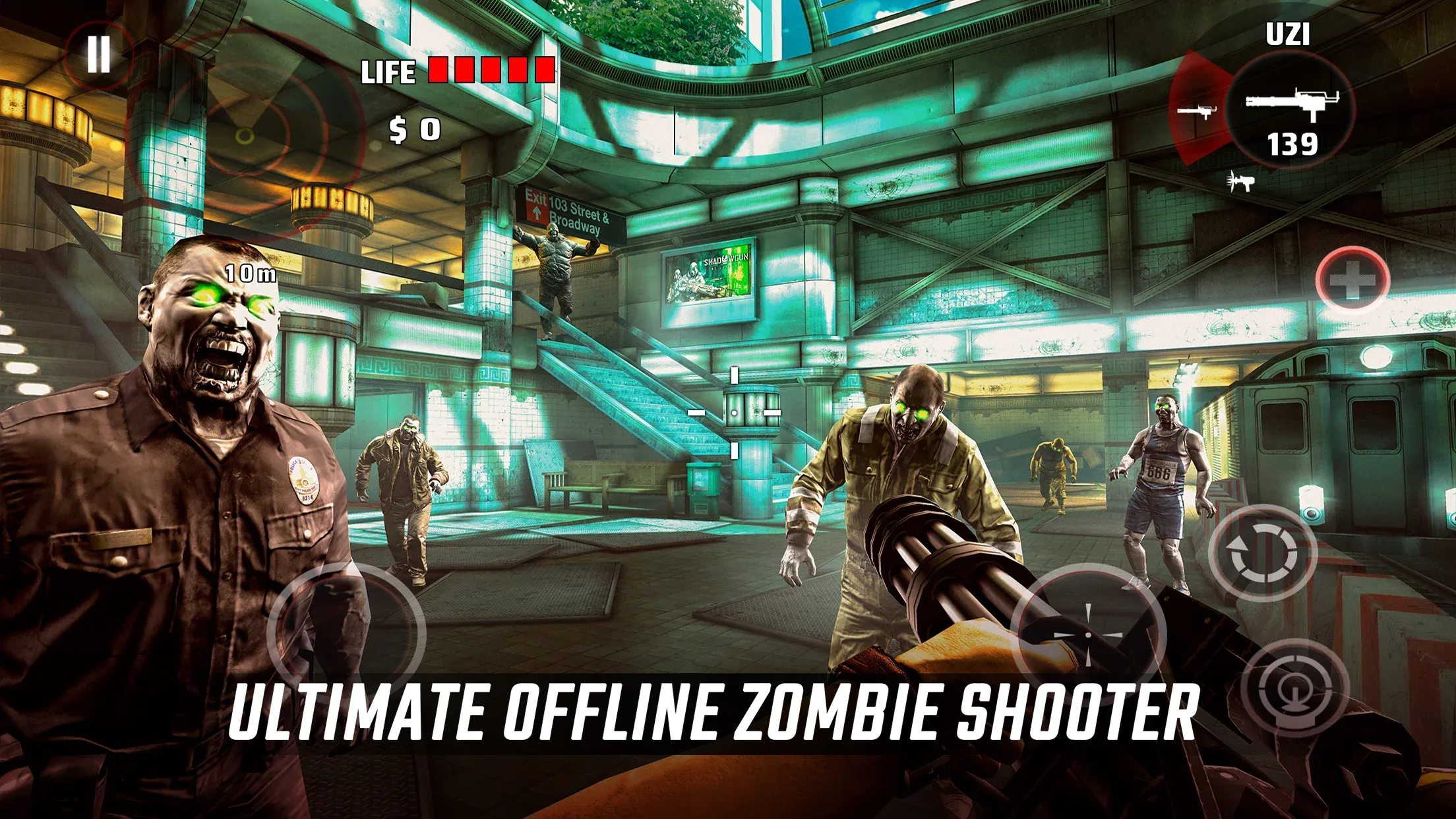 Dead Trigger v2.3.2 APK Мод (Много денег) Screenshot 1 Dead Trigger v2.3.2 APK Мод (Много денег) Screenshot 1