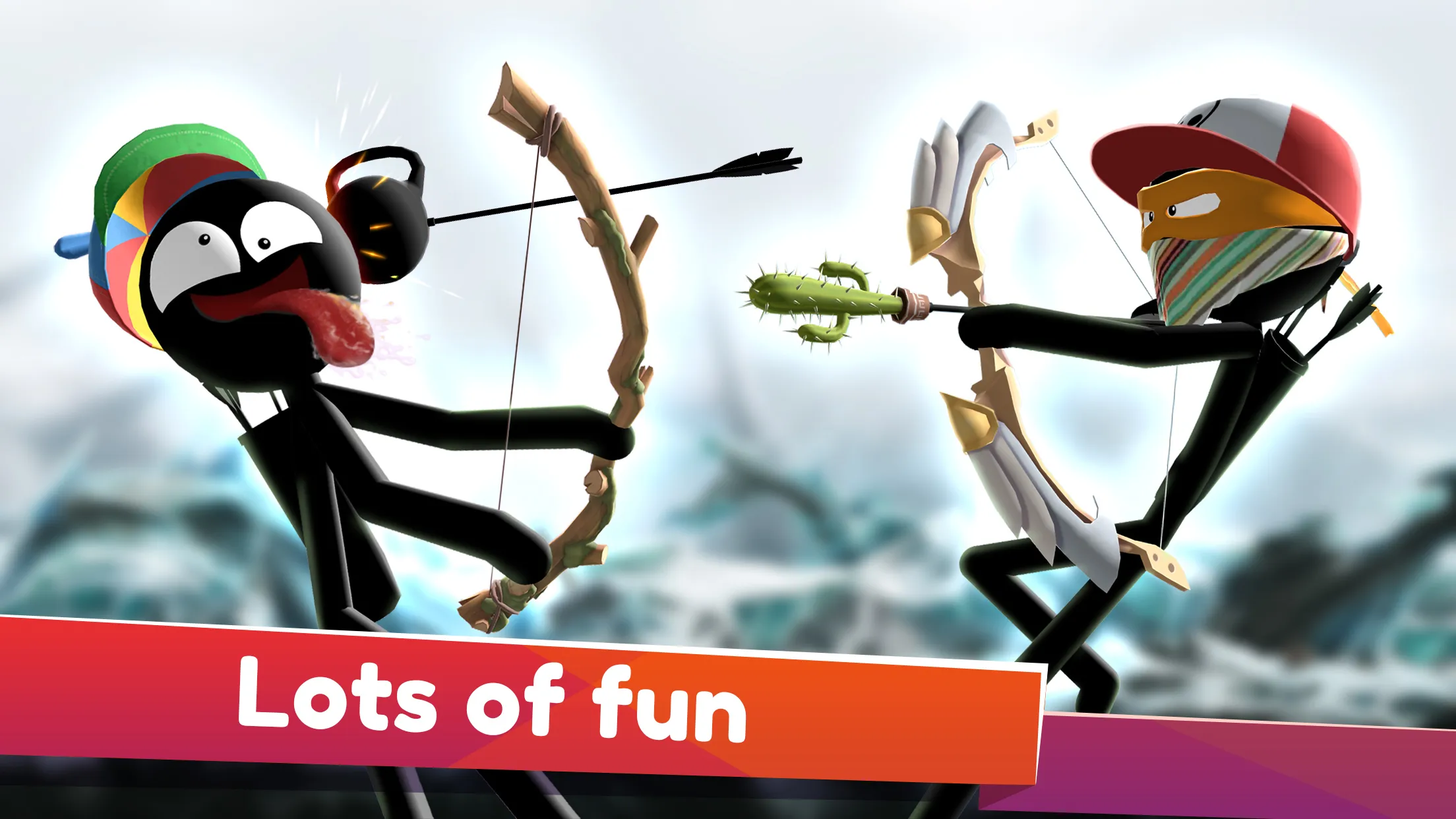 Stickman Archer Онлайн v25.0729.2733 APK Мод (Меню, Скорость, Без рекламы) Screenshot 1