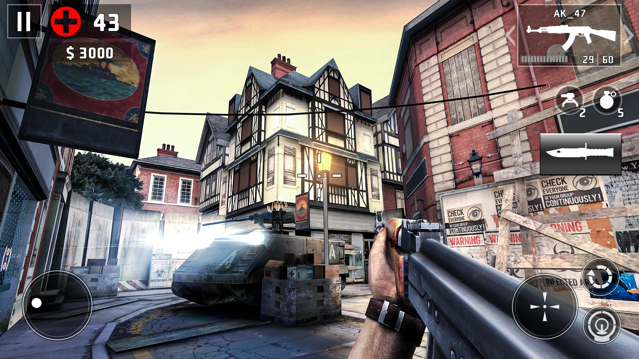 Dead Trigger 2 v3.1.3 APK Мод (Меню, Бесконечные патроны; Бессмертие; Урон) Screenshot 4 Dead Trigger 2 v3.1.3 APK Мод (Меню, Бесконечные патроны; Бессмертие; Урон) Screenshot 4