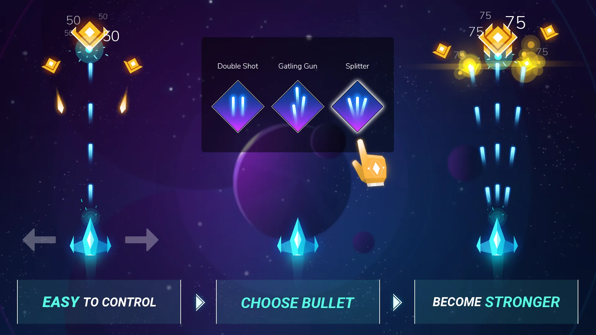 Shootero: Galaxy Space Shooter [мод: режим бога] Screenshot 1