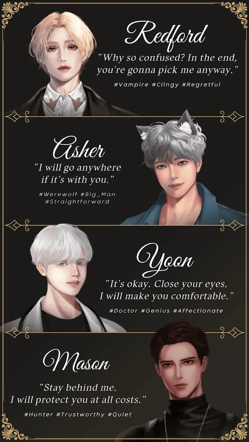 LUNA SONATA: Date With Vampire [мод: бесплатные премиум выборы] Screenshot 3