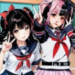 Скачать полную версию SchoolGirl AI 3D Anime Sandbox [мод: без рекламы] на Андроид