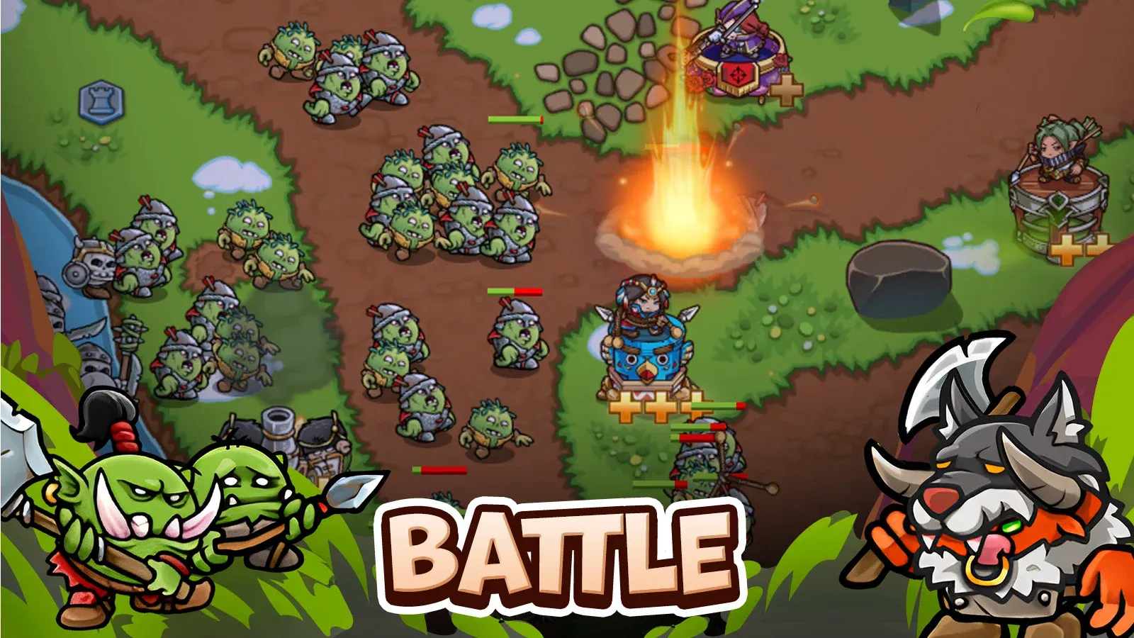 Crazy Defense Heroes v4.2.3 APK Мод (Меню, Много ресурсов) Screenshot 2 Crazy Defense Heroes v4.2.3 APK Мод (Меню, Много ресурсов) Screenshot 2