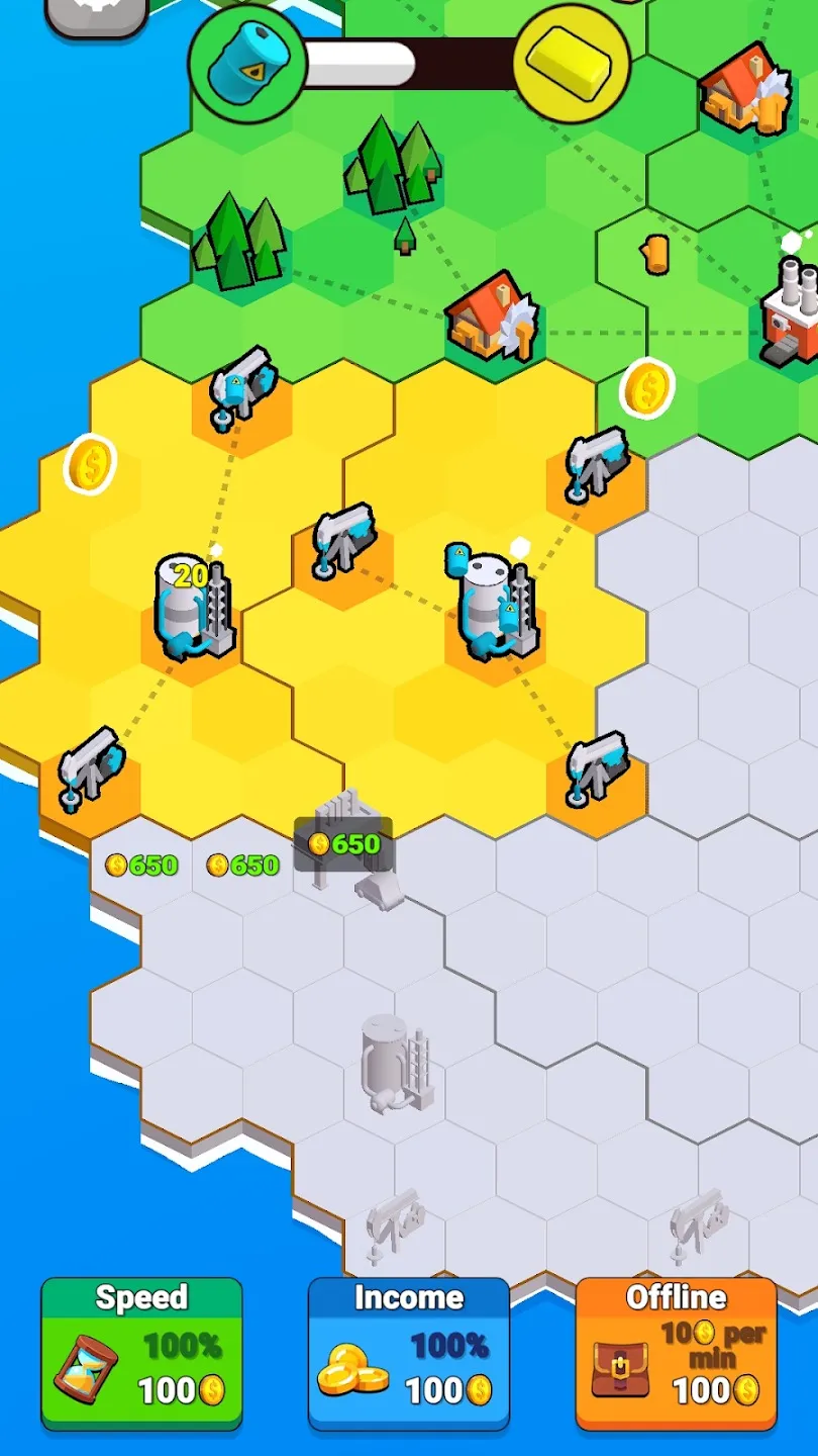 Factory World [мод: много денег] Screenshot 3