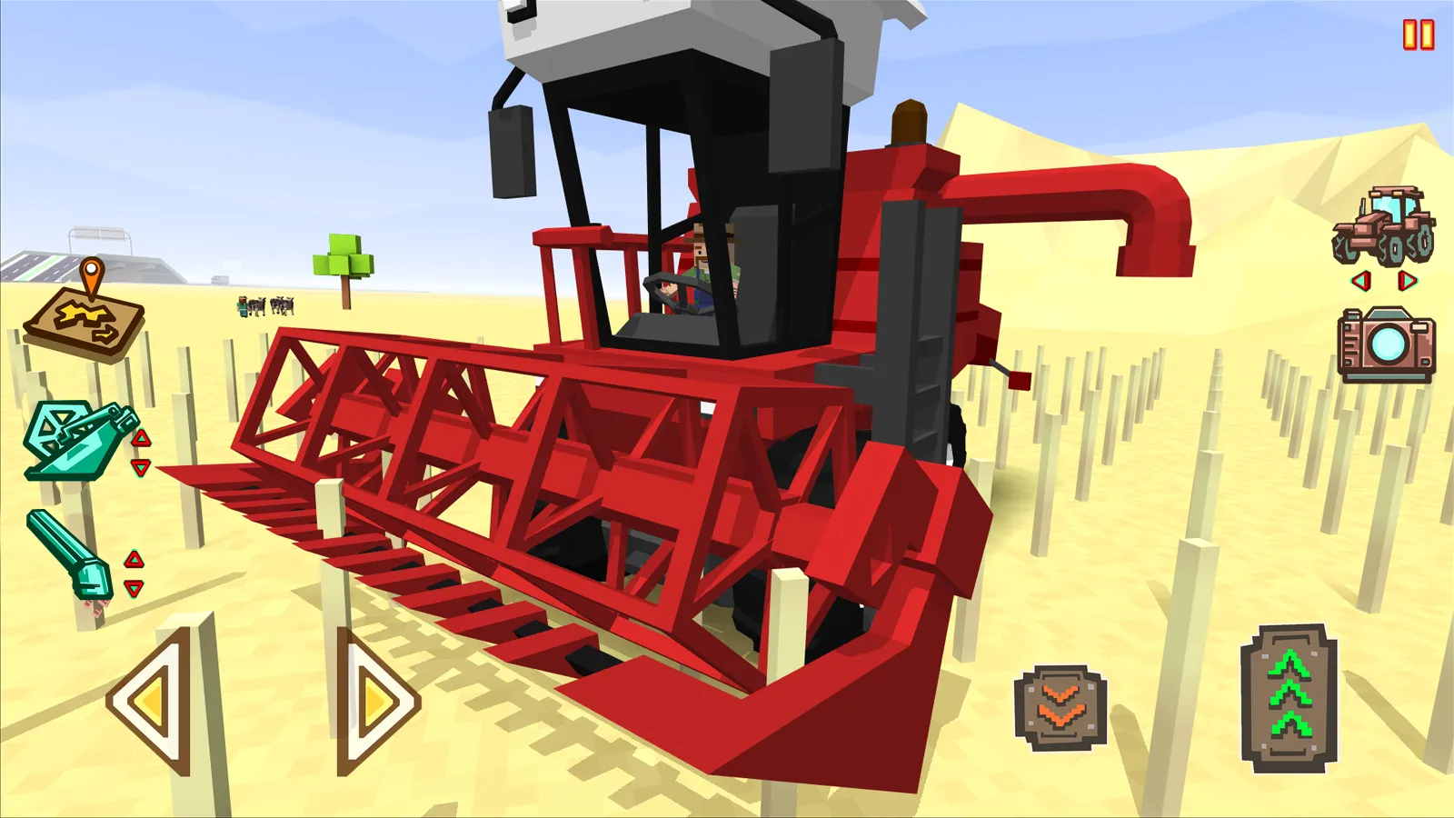 Blocky Farm Racing & Simulator v1.56 APK Мод (Всё открыто) Screenshot 1