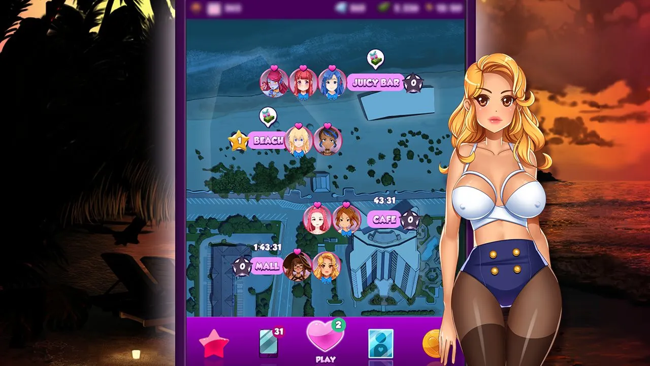 Booty Calls (18+) v1.2.162 APK Мод (Много денег) Screenshot 3 Booty Calls (18+) v1.2.162 APK Мод (Много денег) Screenshot 3