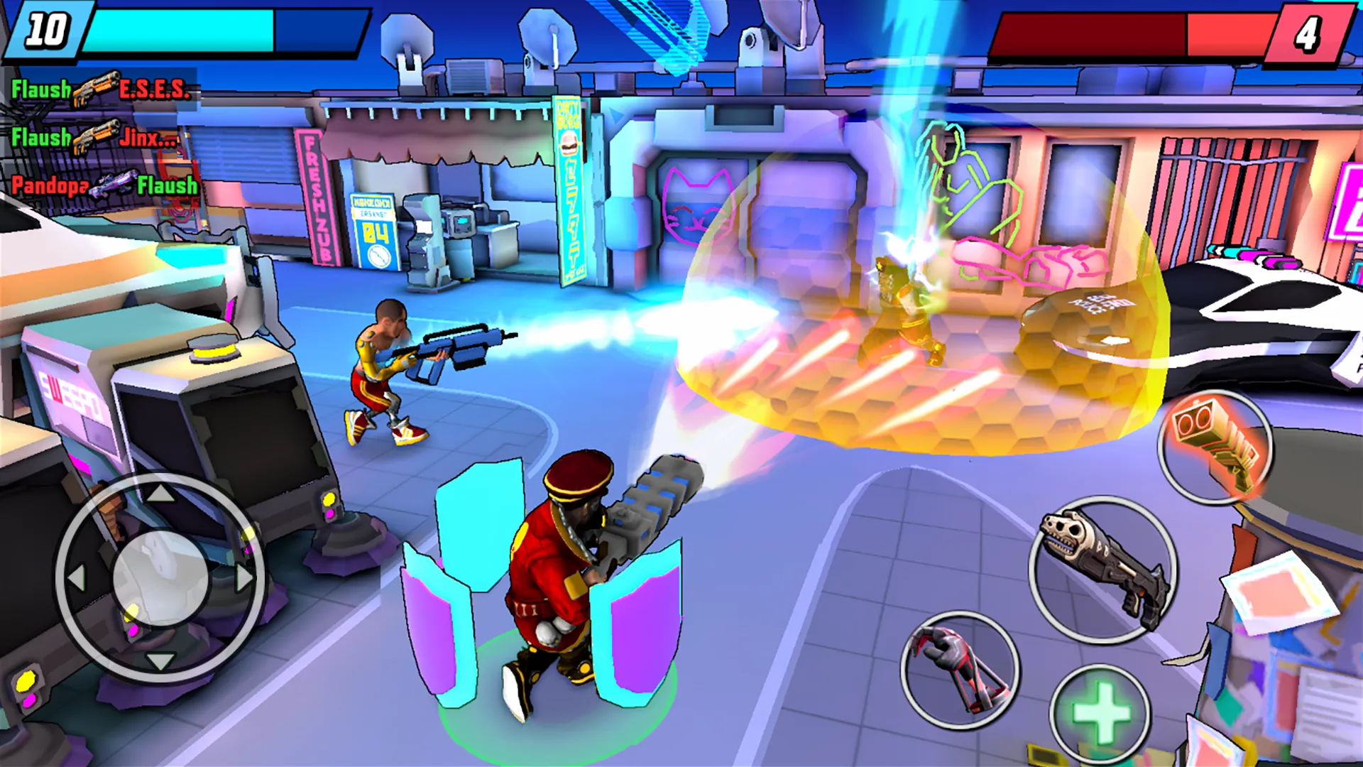 Gridpunk королевская битва v1.2.39 APK Мод (Меню, Много денег, Скорость игры) Screenshot 2