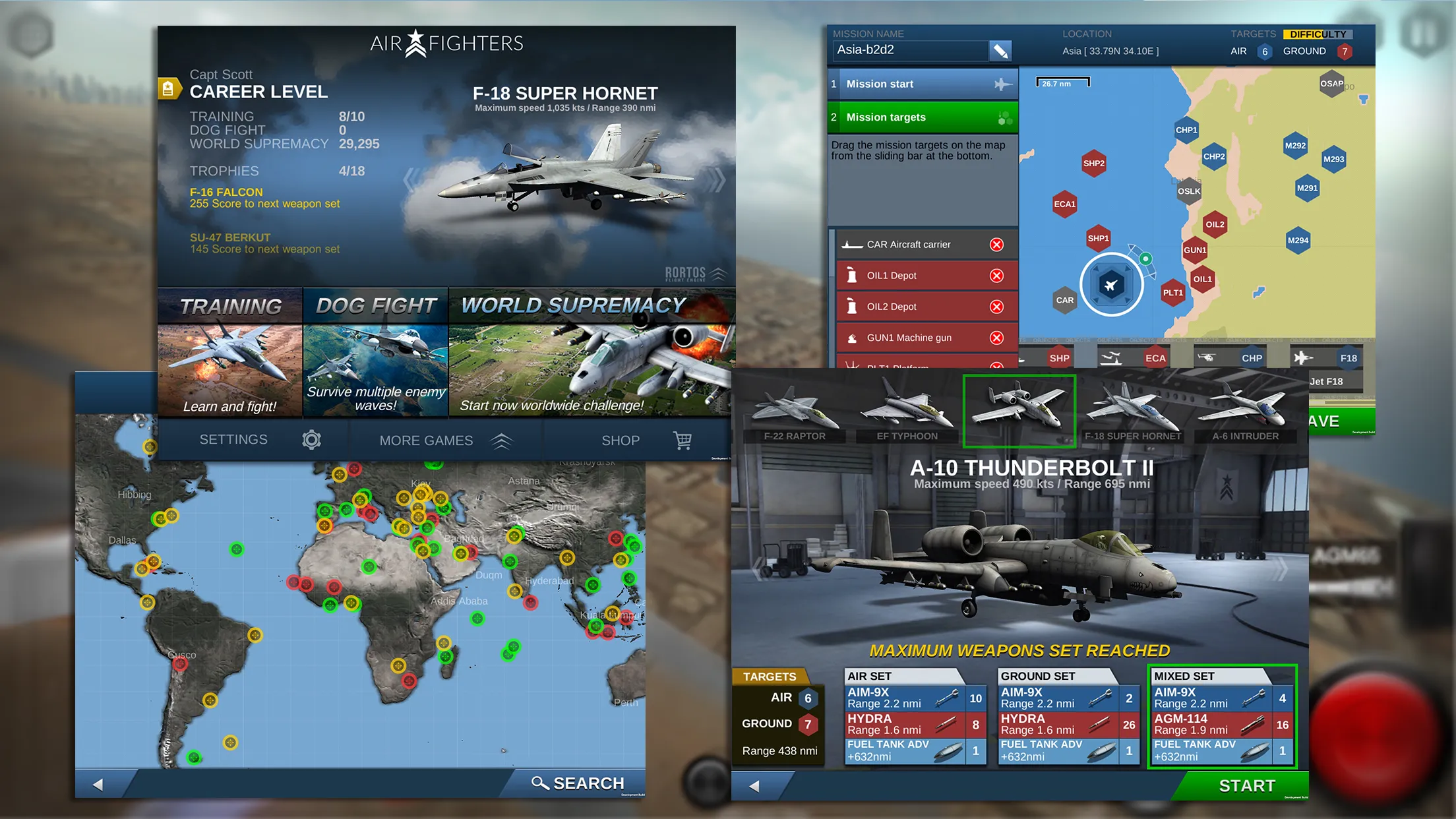 AirFighters Pro v4.3.2 APK Мод (Меню, Разблокированы все самолёты) Screenshot 3 AirFighters Pro v4.3.2 APK Мод (Меню, Разблокированы все самолёты) Screenshot 3