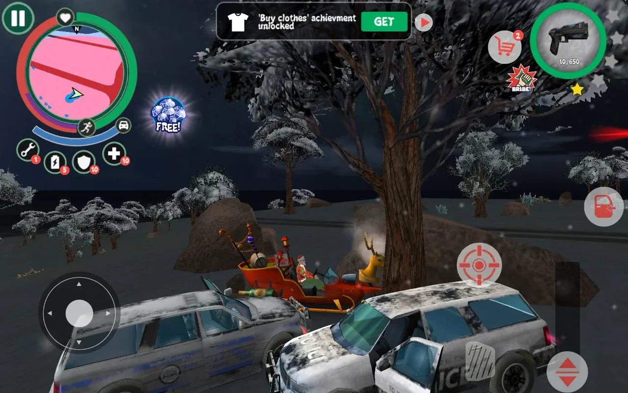 Crime Santa v2.4.6 APK Мод (Много навыков) Screenshot 4 Crime Santa v2.4.6 APK Мод (Много навыков) Screenshot 4