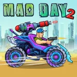 Скачать MOD Mad Day 2: Shoot the Aliens [мод: много топлива] на Андроид