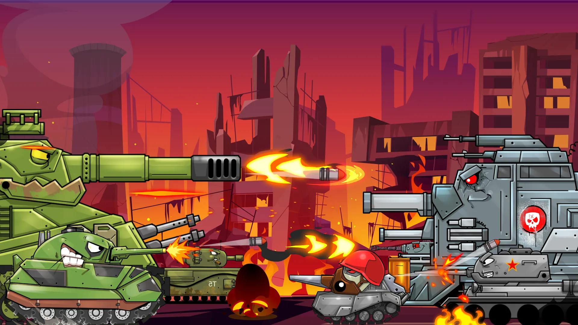 Merge Tanks: Танки vs Танчики v2.79.00 APK Мод (Много денег) Screenshot 3