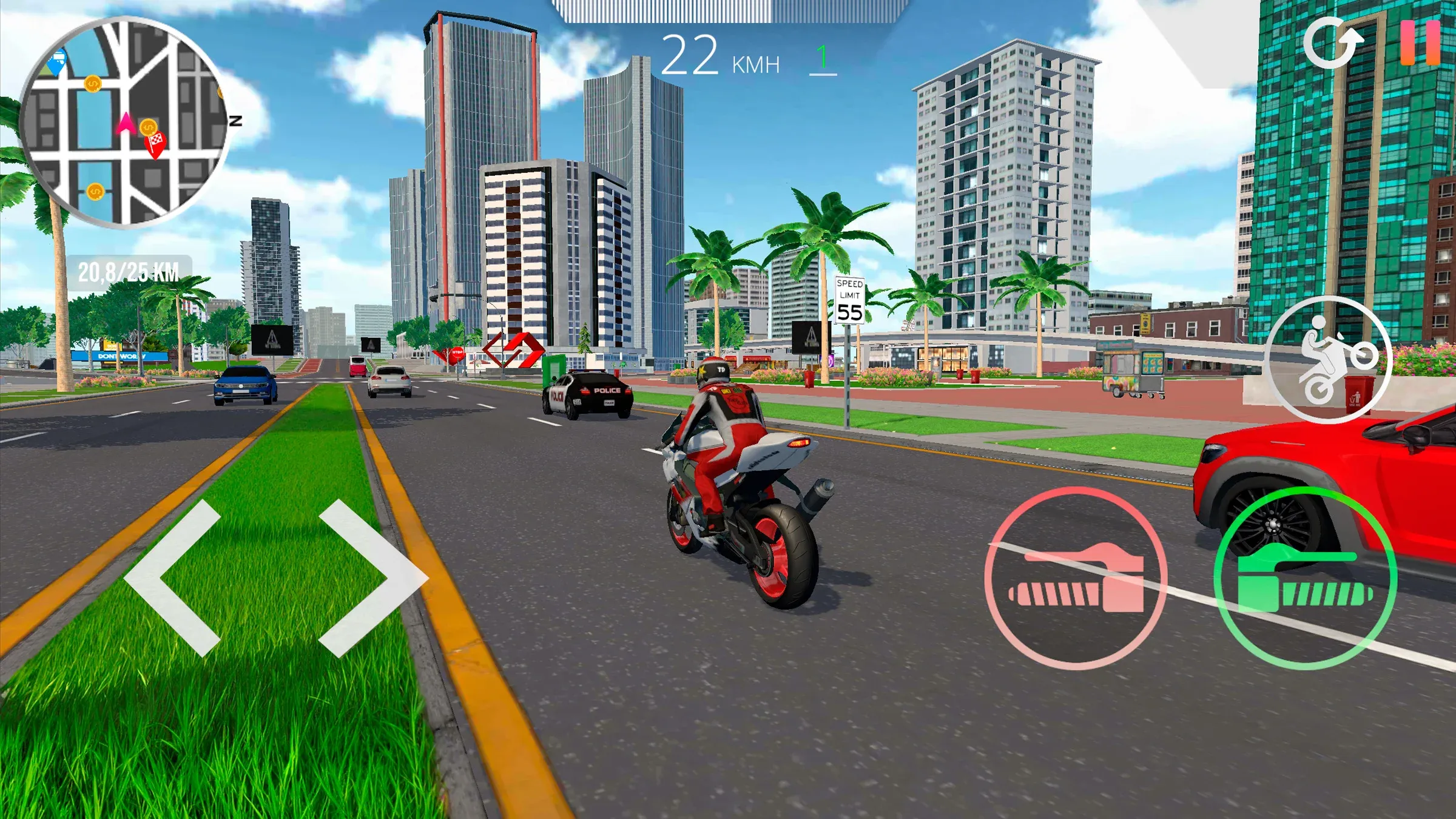 Motorcycle Real Simulator v4.2.6 APK Мод (Много денег) Screenshot 4