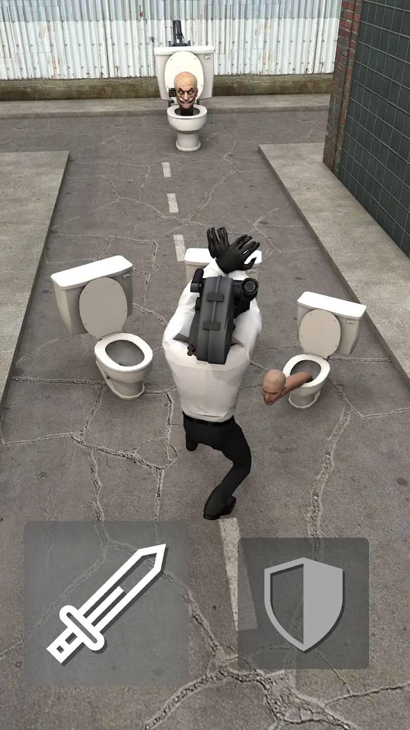 Toilet Fight v1.3.83 APK Мод (Много денег) Screenshot 1 Toilet Fight v1.3.83 APK Мод (Много денег) Screenshot 1
