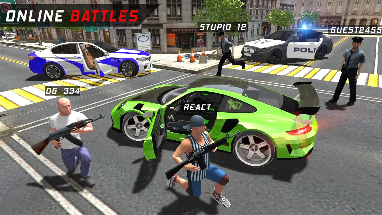 Police vs Crime - ONLINE [мод: мега мод] Screenshot 1