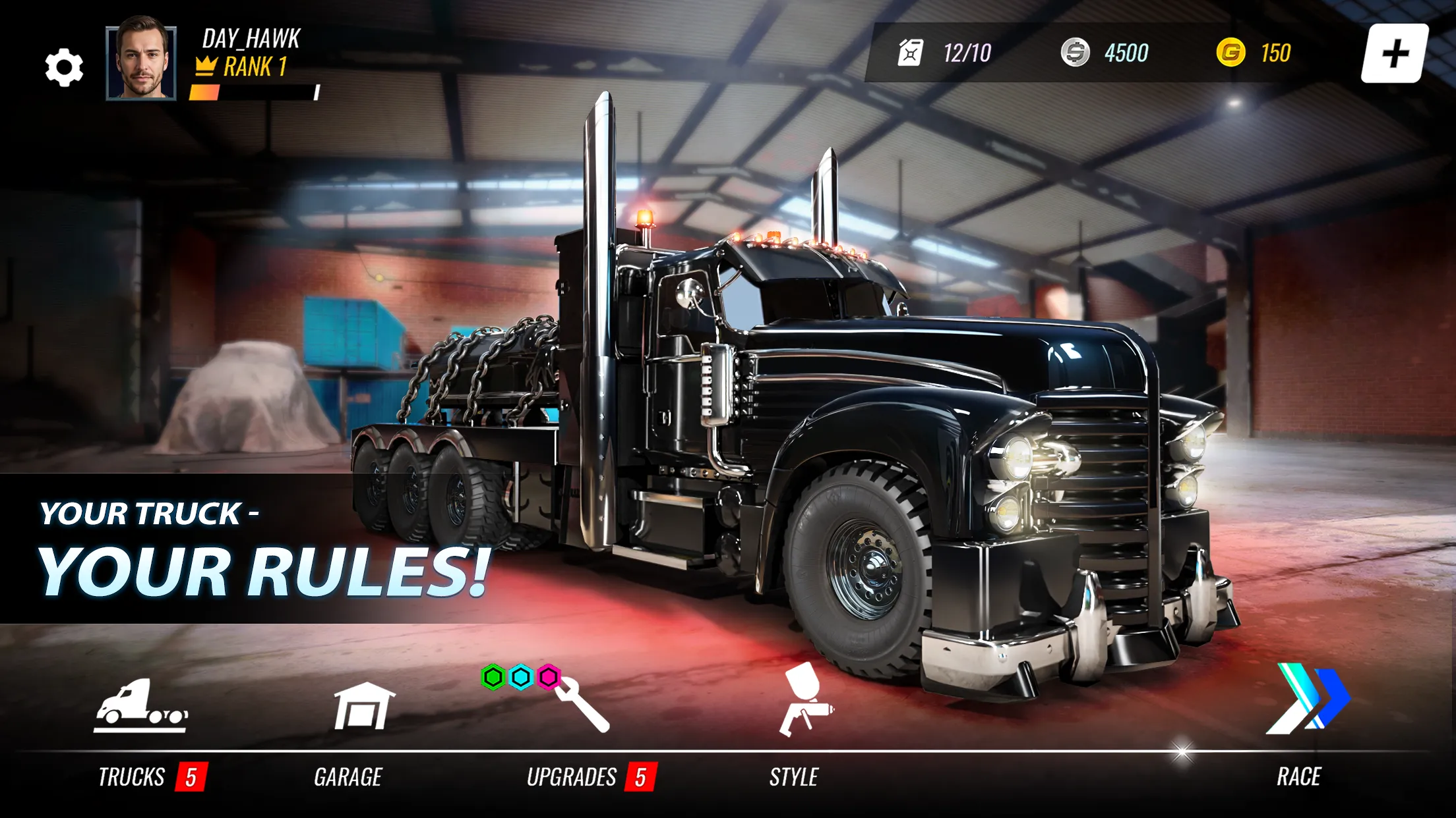 Big Rig Racing: Драг рейсинг v7.20.7.684 APK Мод (Лёгкая победа) Screenshot 1