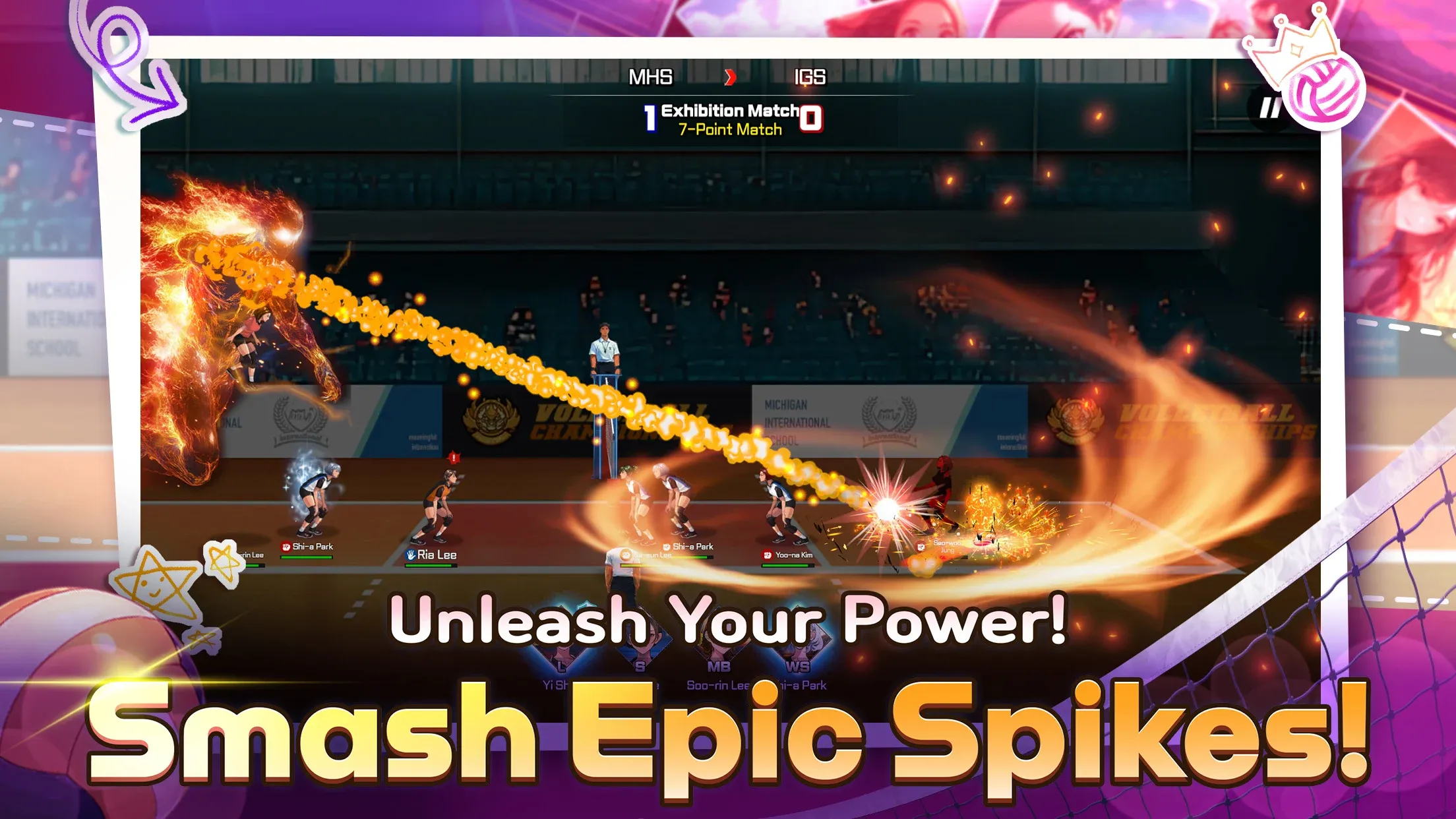 Volley Girls: High School Story v1.19.2 APK Мод (Меню, Выносливость) Screenshot 3 Volley Girls: High School Story v1.19.2 APK Мод (Меню, Выносливость) Screenshot 3