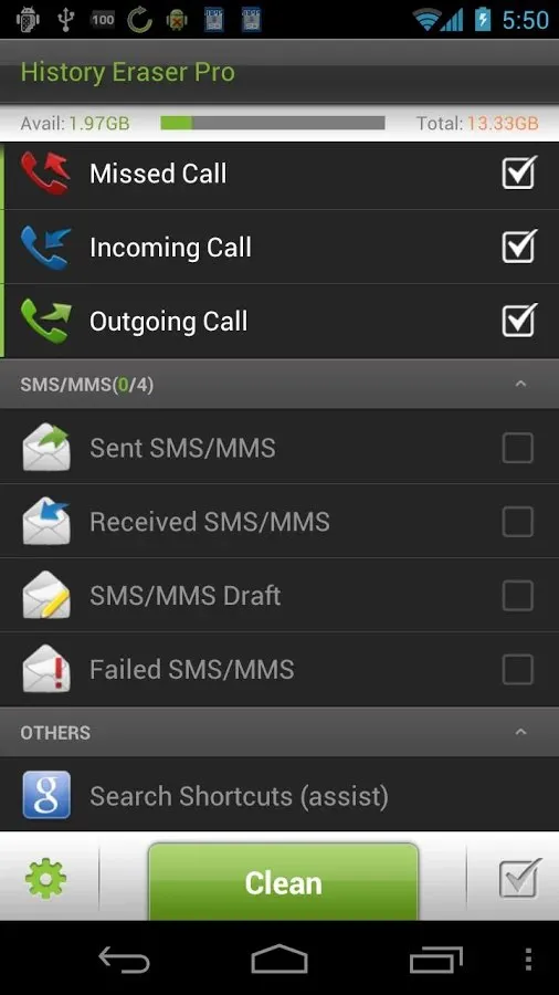 History Eraser Pro - Clean up Screenshot 2 History Eraser Pro - Clean up Screenshot 2