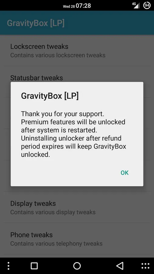 GravityBox [мод: всё открыто] Screenshot 1