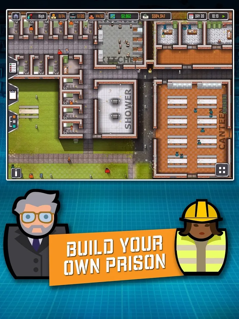Prison Architect: Mobile [мод: много денег] Screenshot 1
