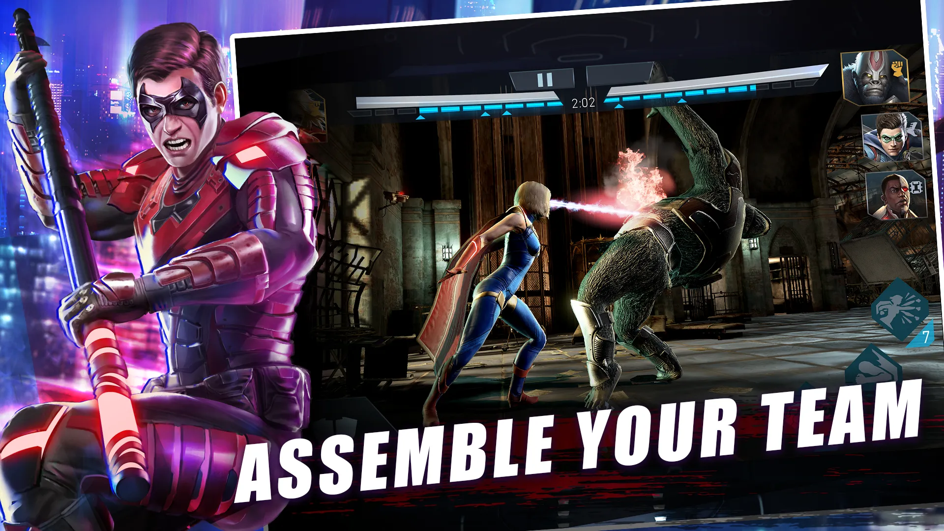 Injustice 2 v6.7.0 APK Мод (Меню, Режим бога, Скиллы без кулдауна, Урон) Screenshot 2