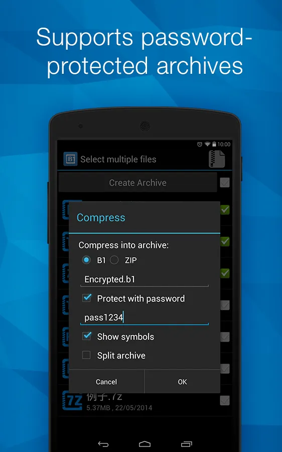 B1 Archiver zip rar unzip Pro [мод: всё открыто] Screenshot 3