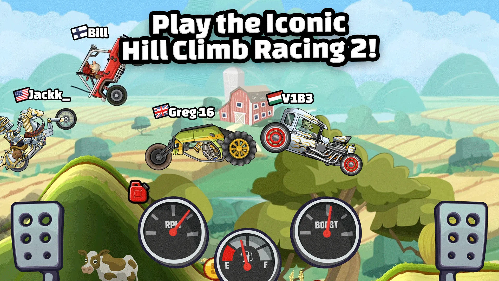 Hill Climb Racing 2 v1.72.4 APK Мод (Много денег) Screenshot 1 Hill Climb Racing 2 v1.72.4 APK Мод (Много денег) Screenshot 1