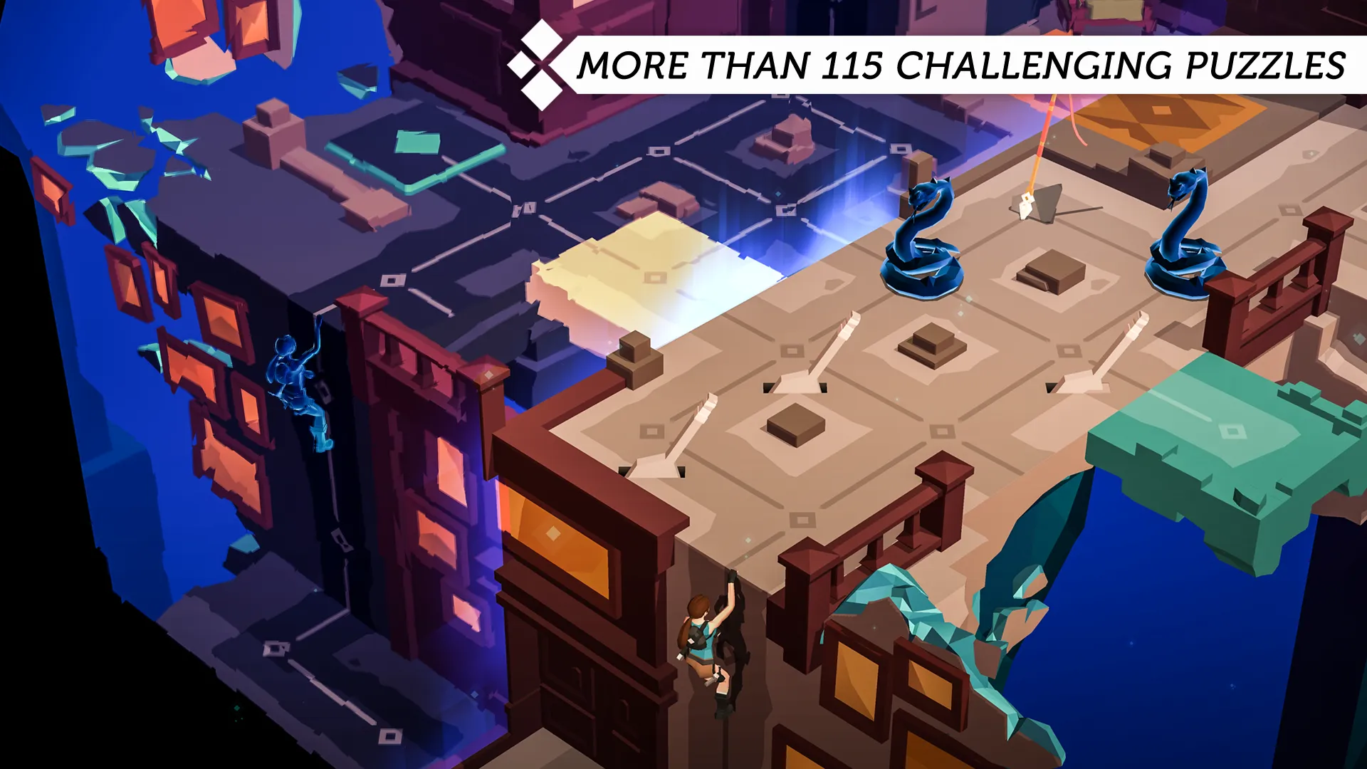 Lara Croft GO v2.9.0 APK Мод (Меню, Карты, Наряды, Подсказки) Screenshot 1 Lara Croft GO v2.9.0 APK Мод (Меню, Карты, Наряды, Подсказки) Screenshot 1