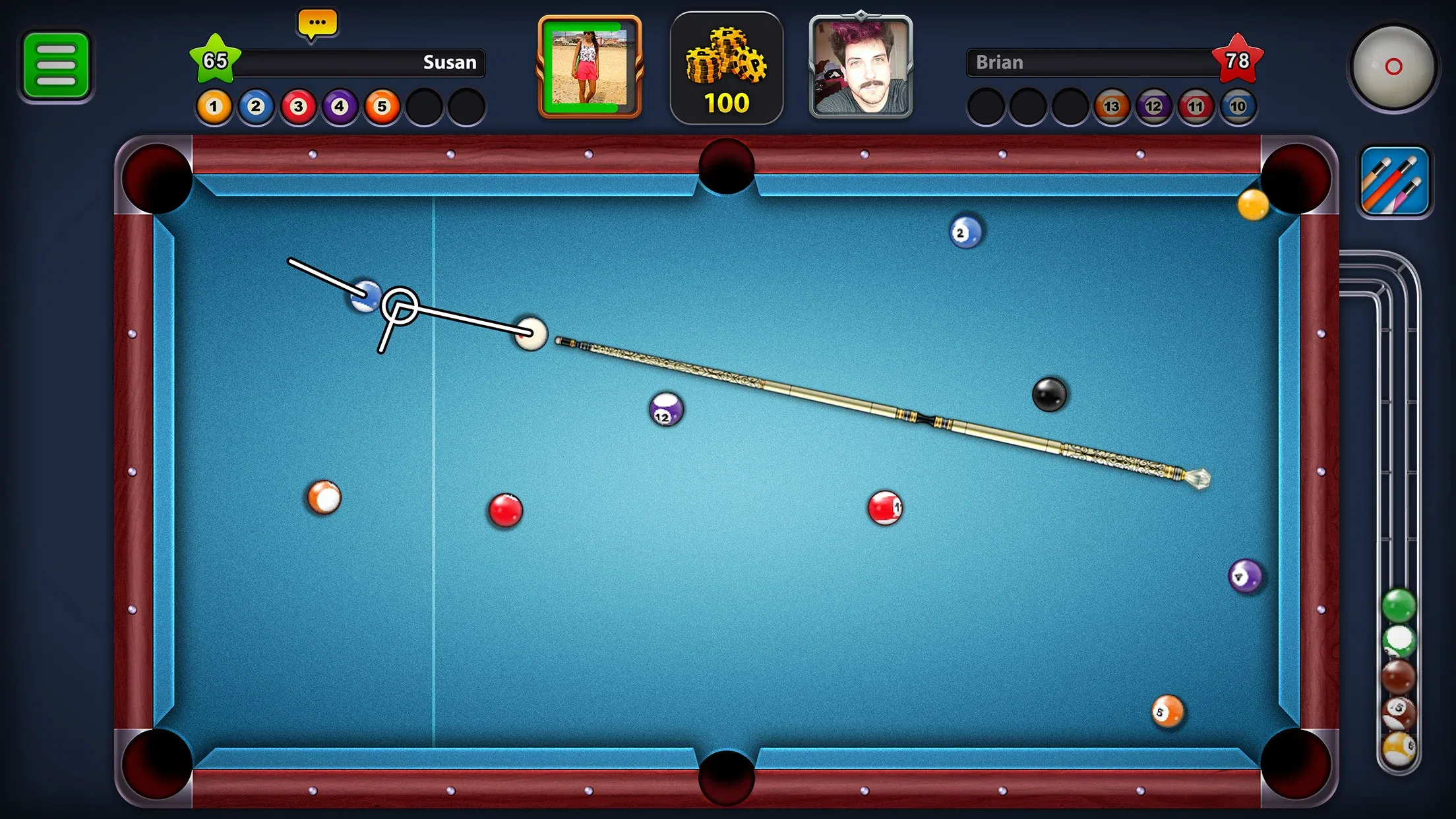 8 Ball Pool v56.22.0 APK Мод (Мега Меню, Длинная линия, Мега Хит) Screenshot 1 8 Ball Pool v56.22.0 APK Мод (Мега Меню, Длинная линия, Мега Хит) Screenshot 1